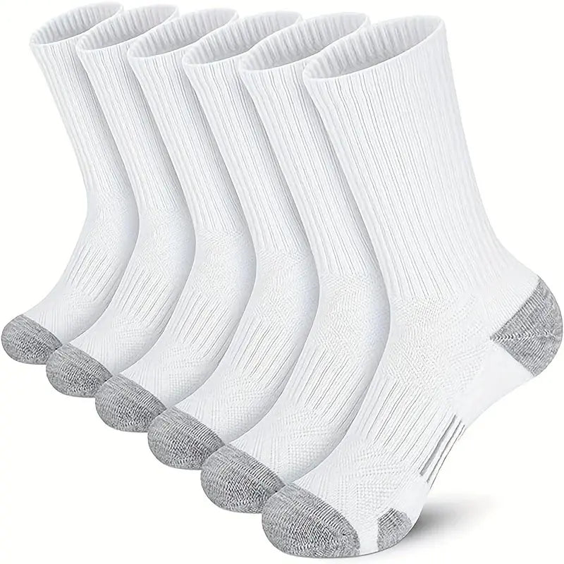 6 Pairs Of Sport Socks Men's Running Socks