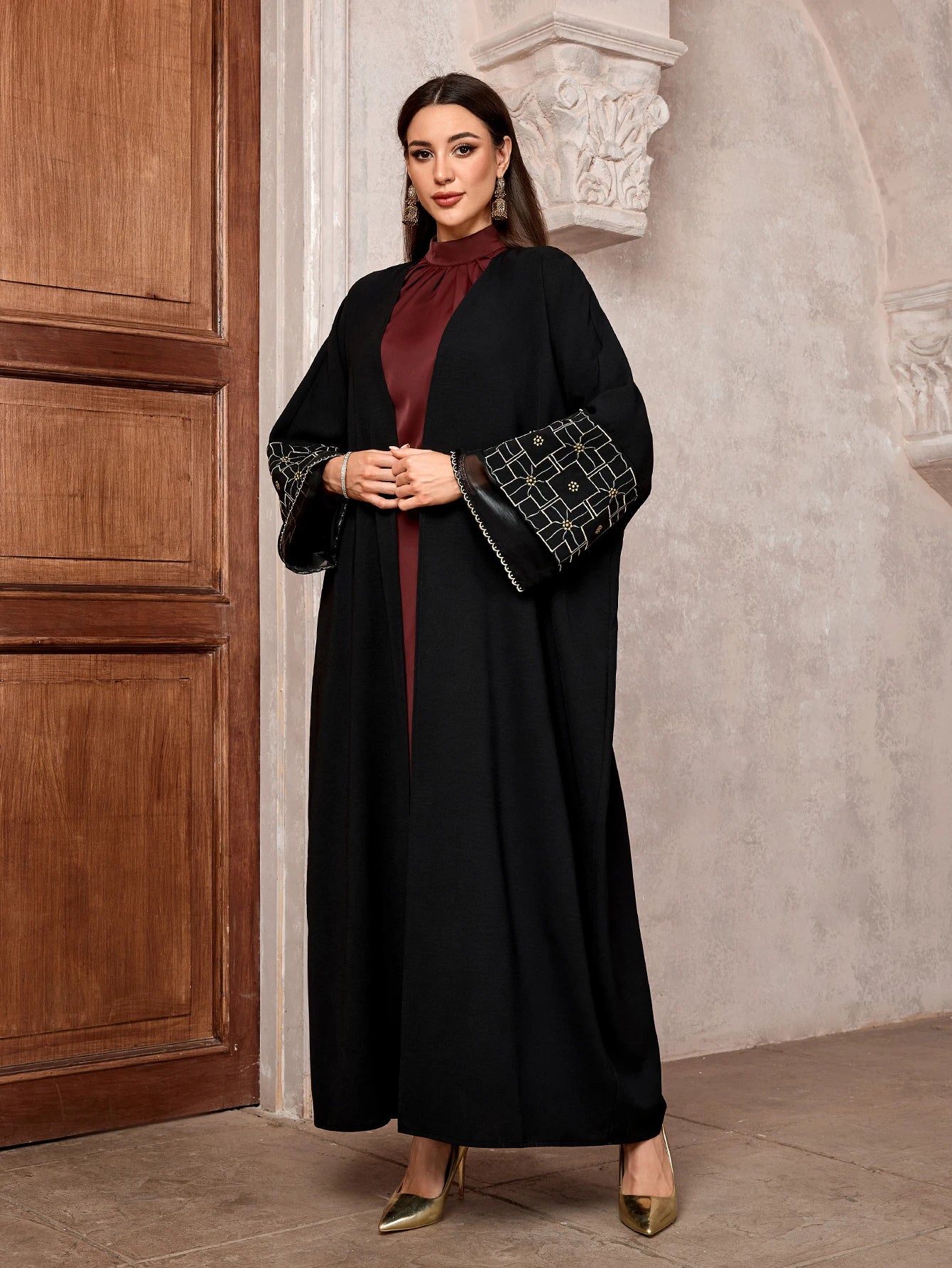 Long Robe Embroidery Abaya