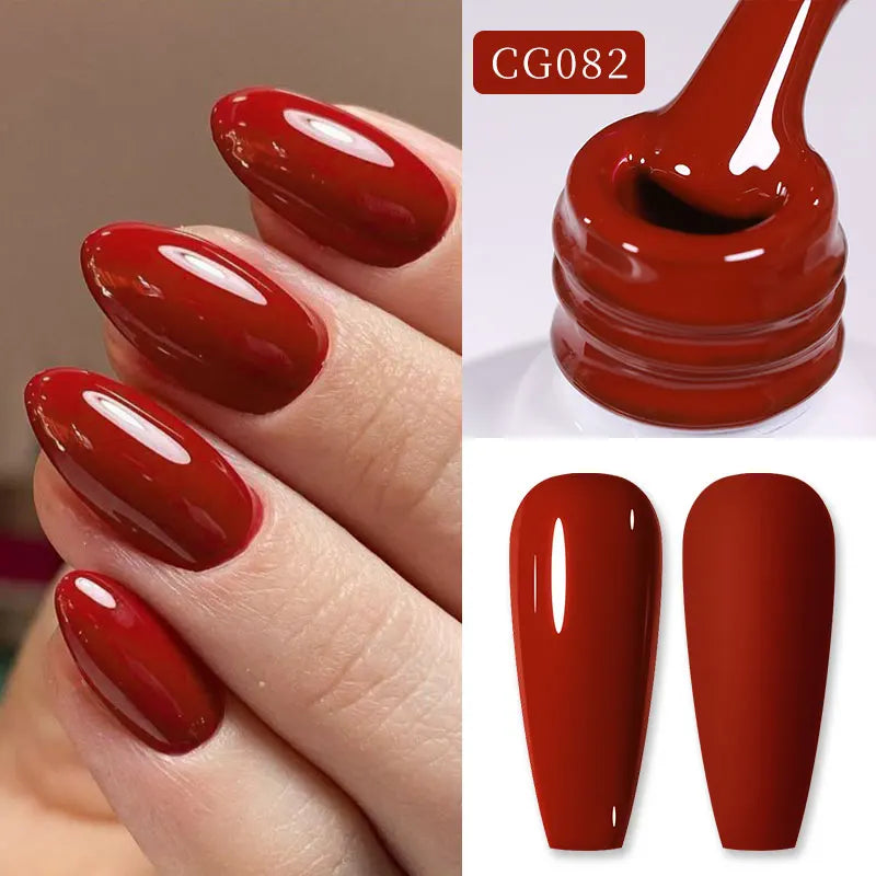 Magnetic Gel Nail Polish Wine Red Series