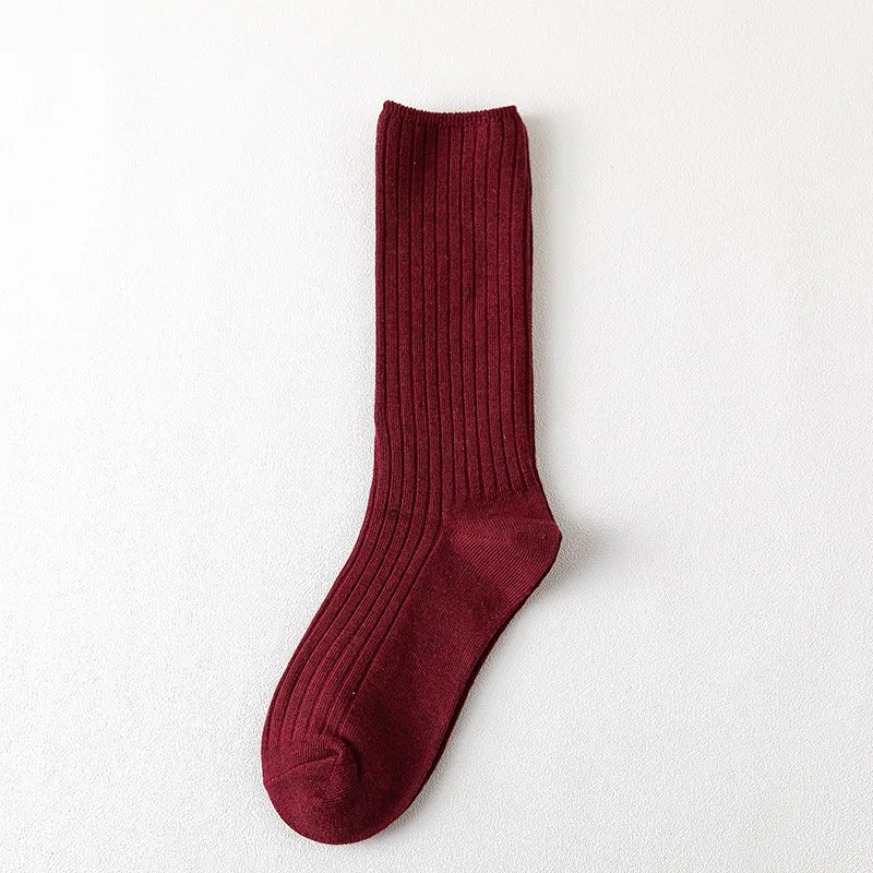 1 Pair of Plain Color Women's socks