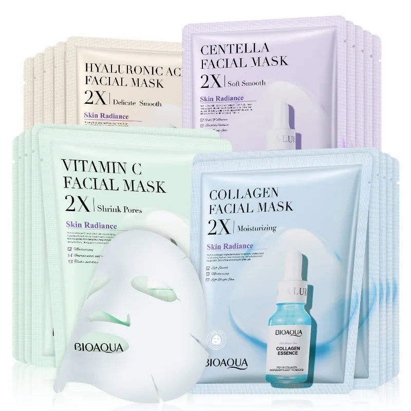 20pcs  Centella Collagen Face Mask Moisturizing Refreshing