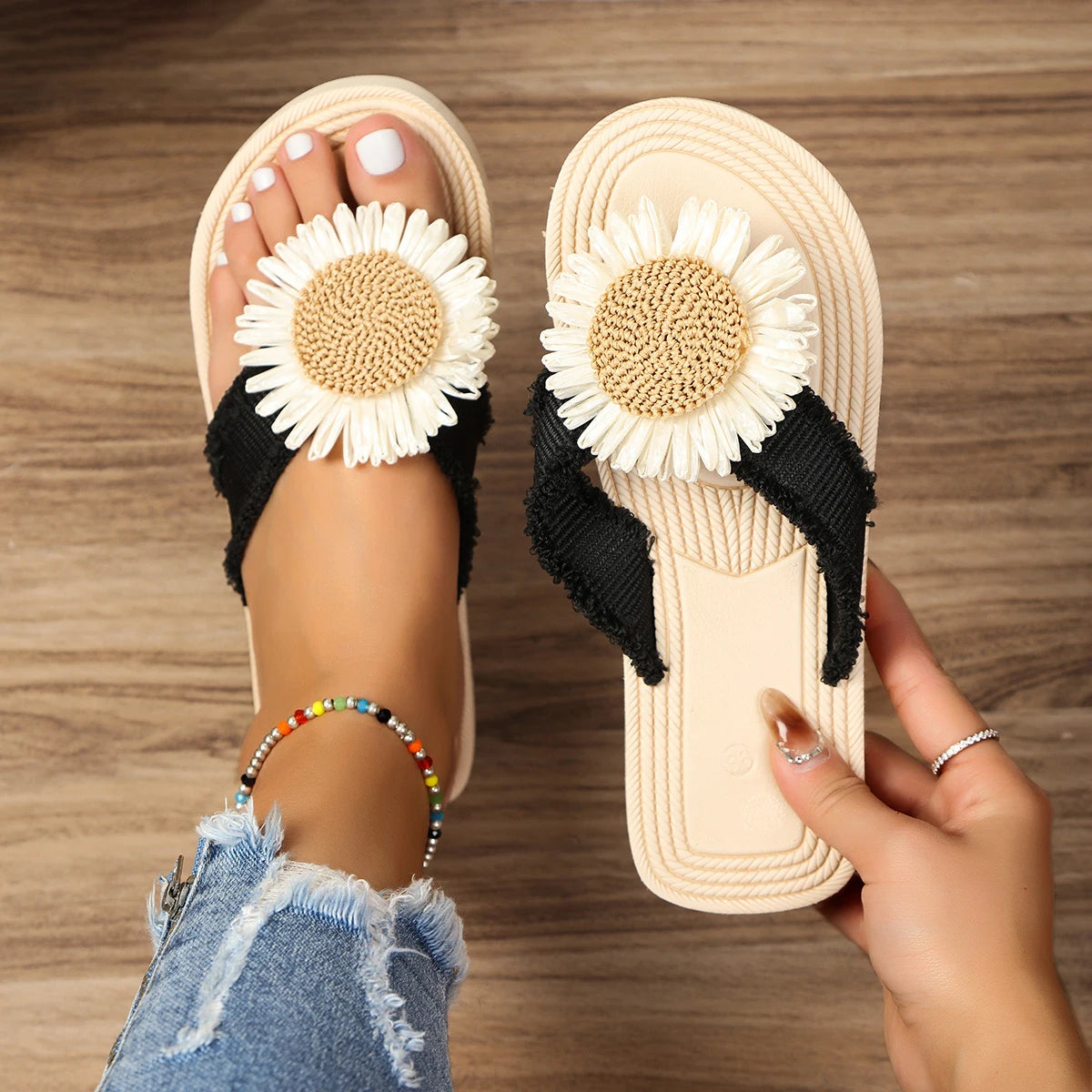 Women's Fashion  Sunflower Anti-Slip