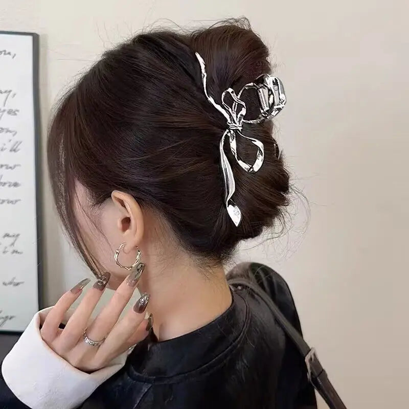 Vintage Ribbon Bow Hair Claws