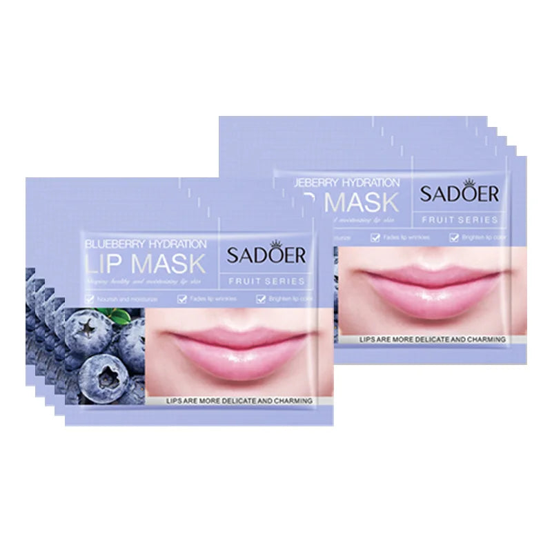 10pcs  Fruits Moisturizing Lip Mask