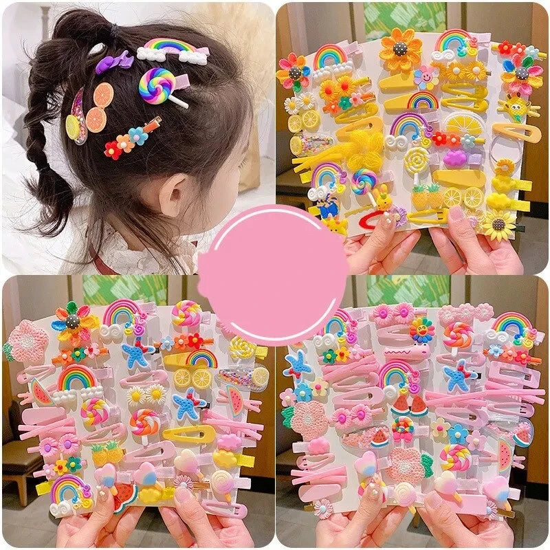 14Pcs/Set Hair Clips For Girls