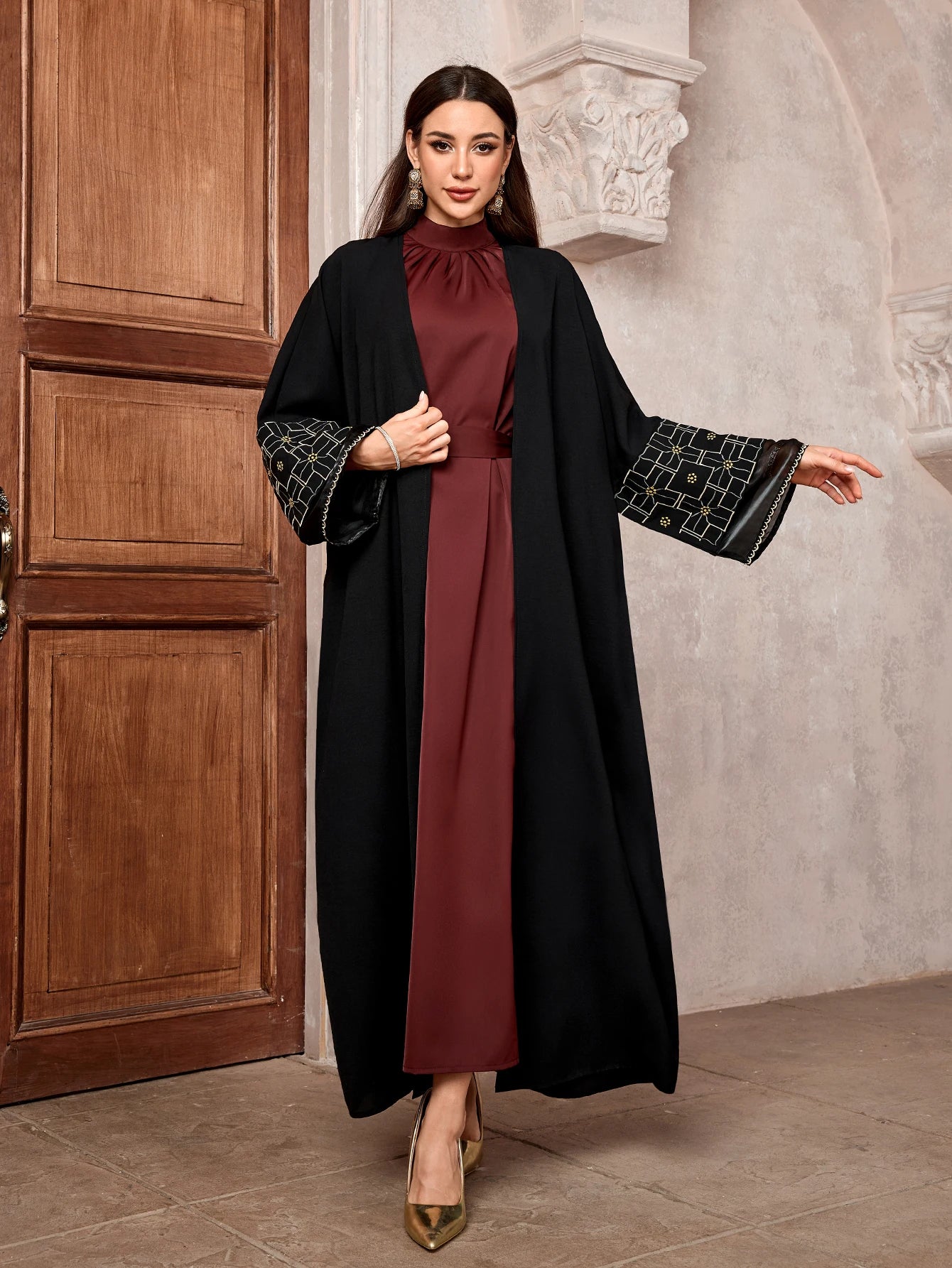 Long Robe Embroidery Abaya