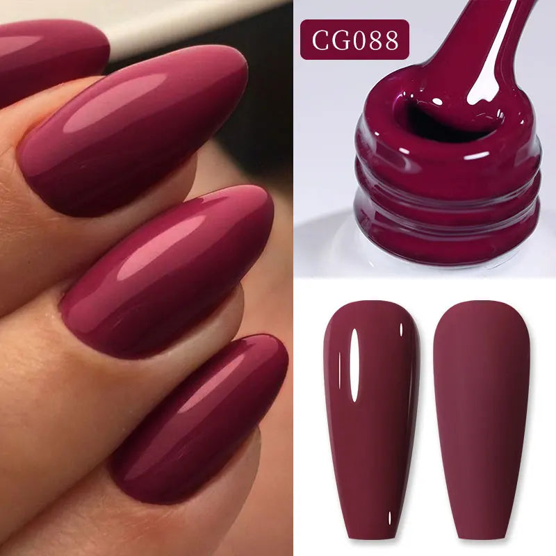 Magnetic Gel Nail Polish Wine Red Series