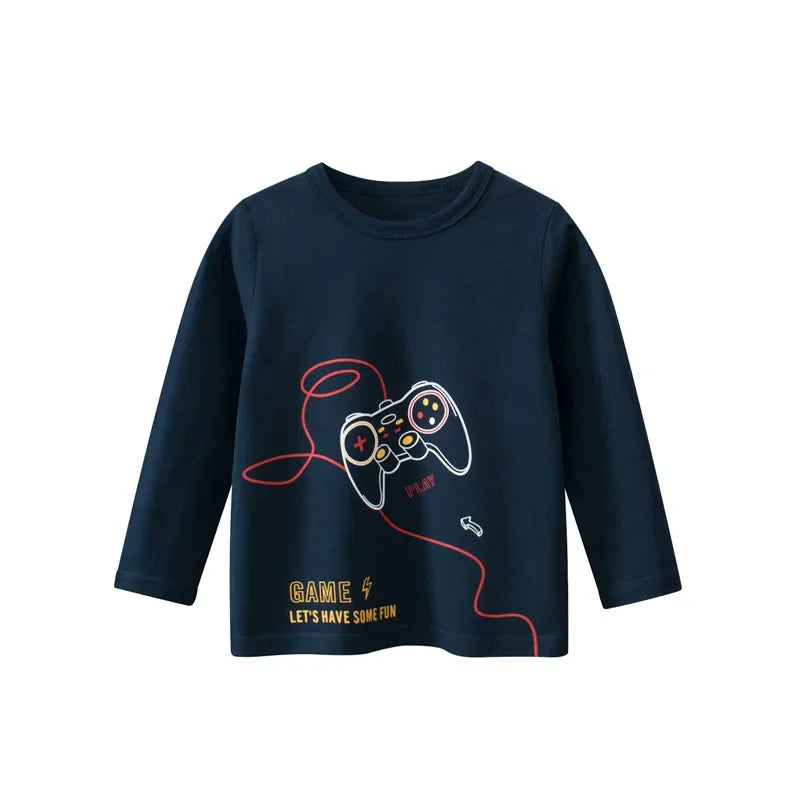 Cartoon;& Space Long Sleeve T-Shirt