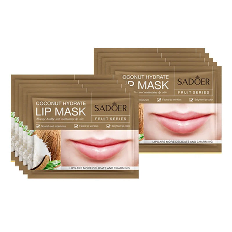 10pcs  Fruits Moisturizing Lip Mask