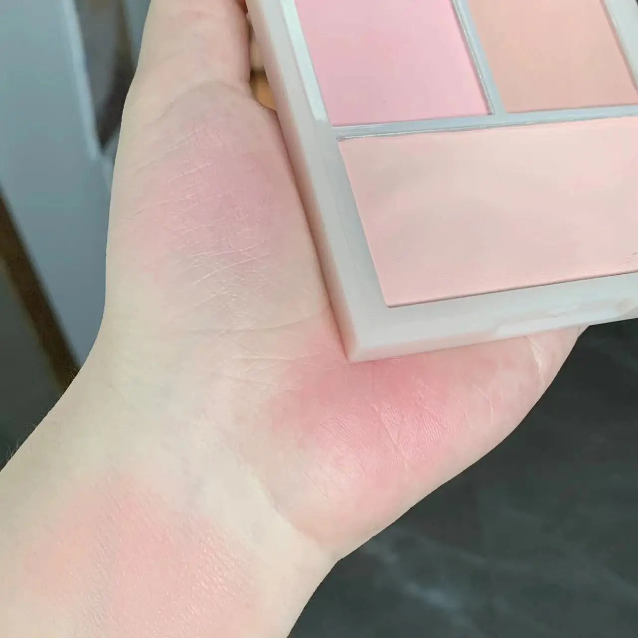 Matte Peach Pink Blush 3 Colors Contour Palette