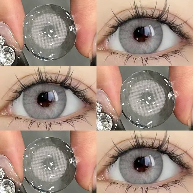 Gray Yearly Use Contact Lenses