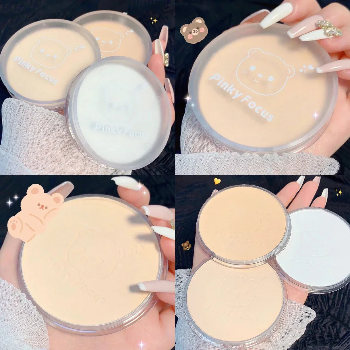 Oil Control Makeup Powder  Moisturizing Brightening Press Powder