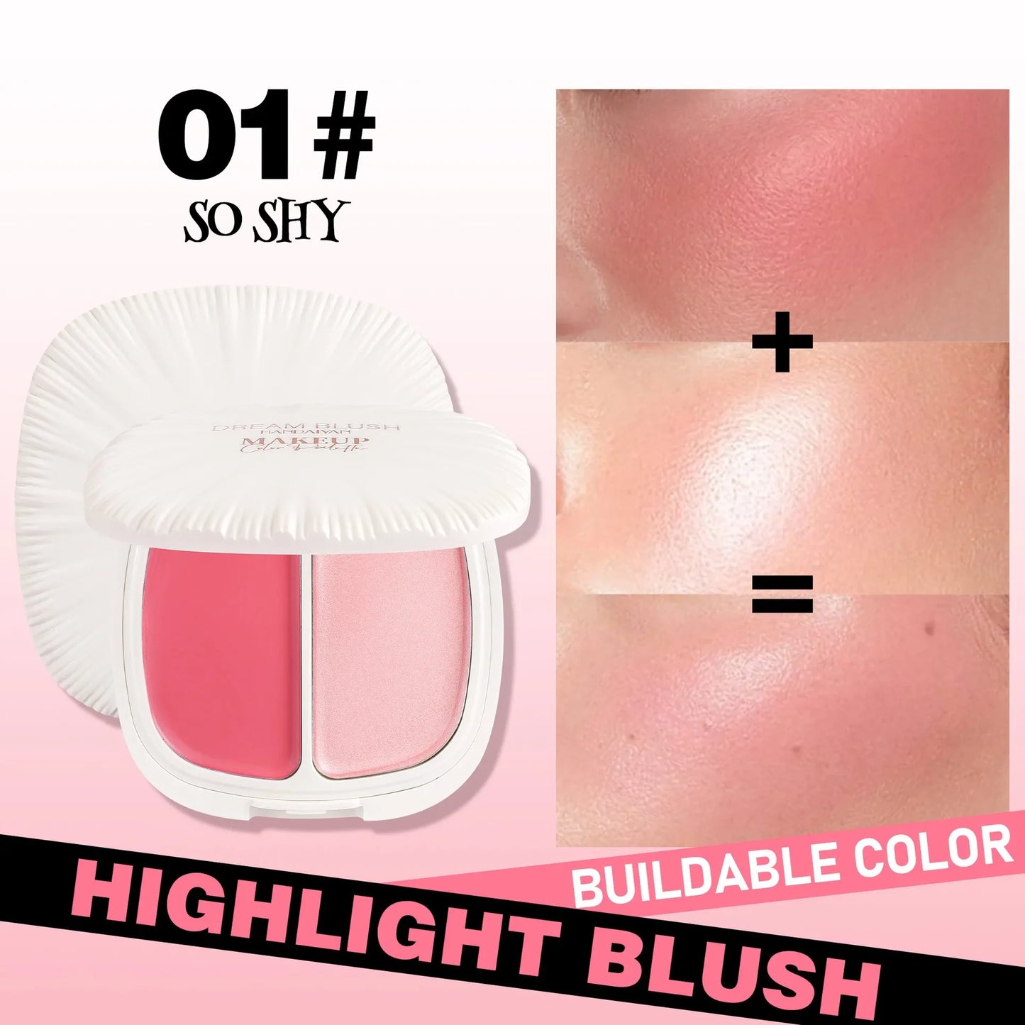 Pearl Highlight Blush Dual Color Contour