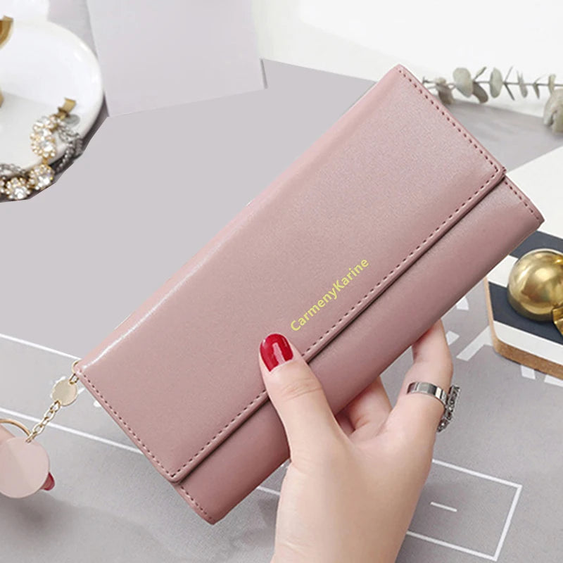 Fashion Leather Long Wallet