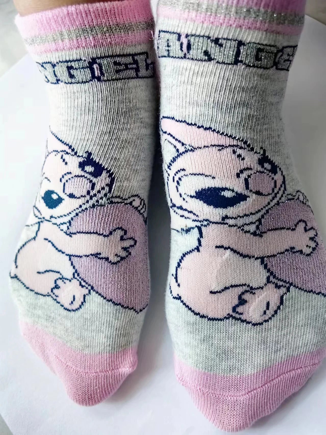 5pairs Disney Anime Stitch women Sock