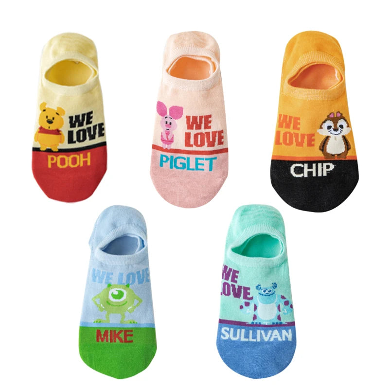 5Pairs Korea Summer Women socks