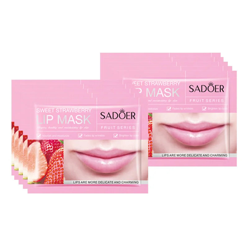 10pcs  Fruits Moisturizing Lip Mask