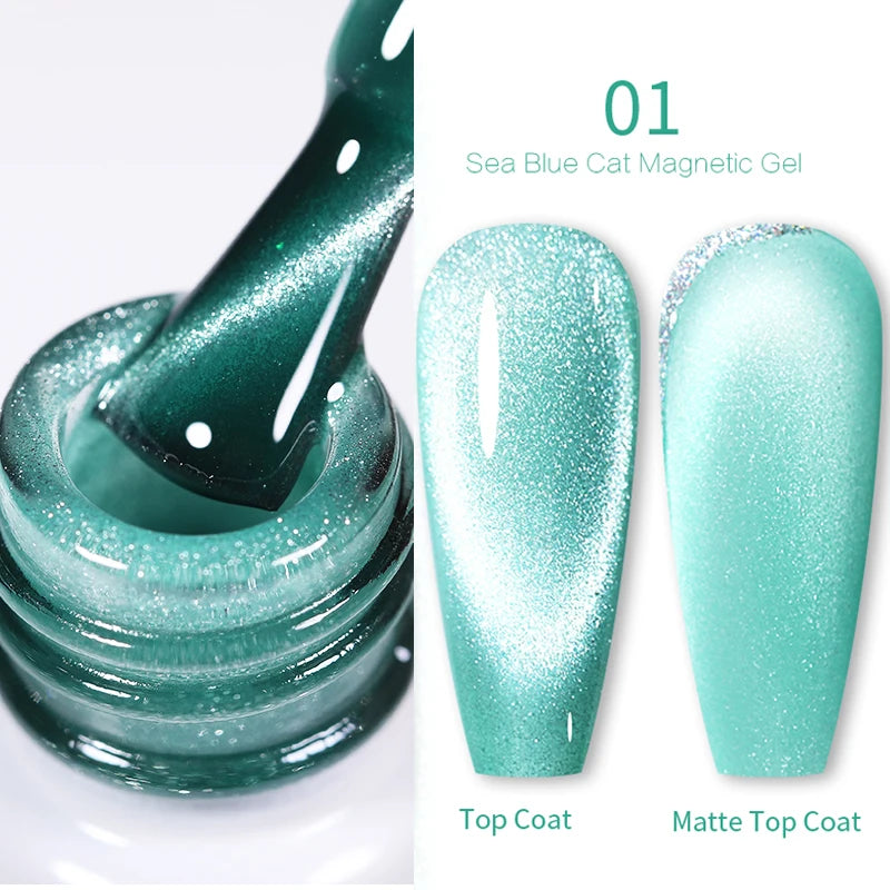 Sea Blue Gel Nail Polish