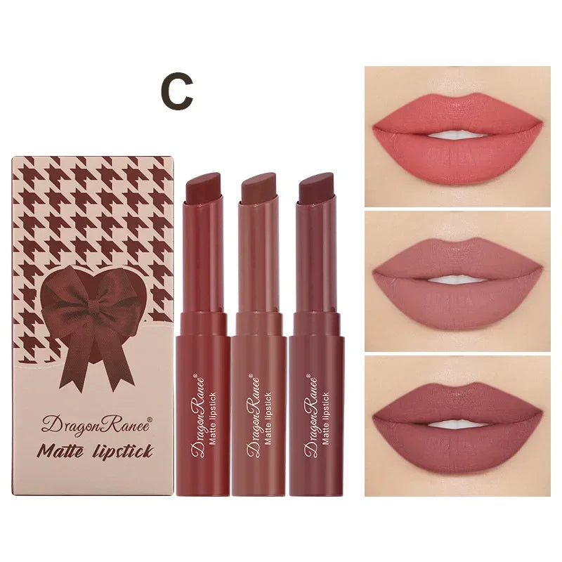 12 Colors Matte Lipstick Nude Pink