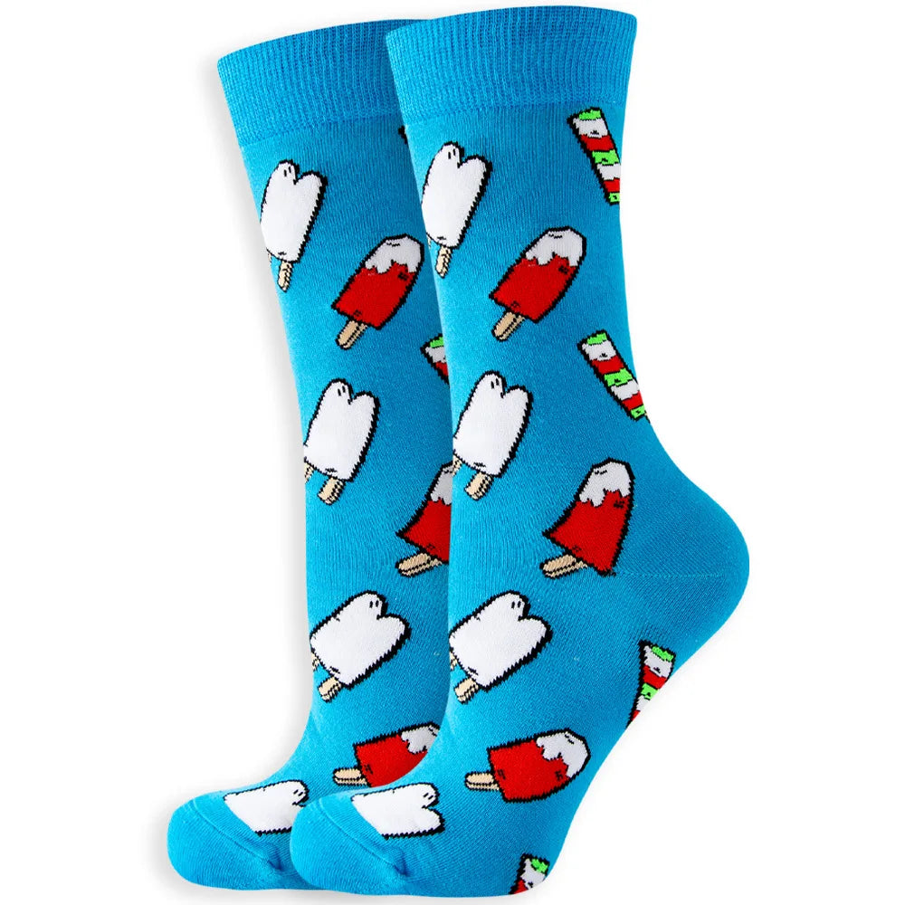 4 Pairs New Fashion Colorful Funny  Socks