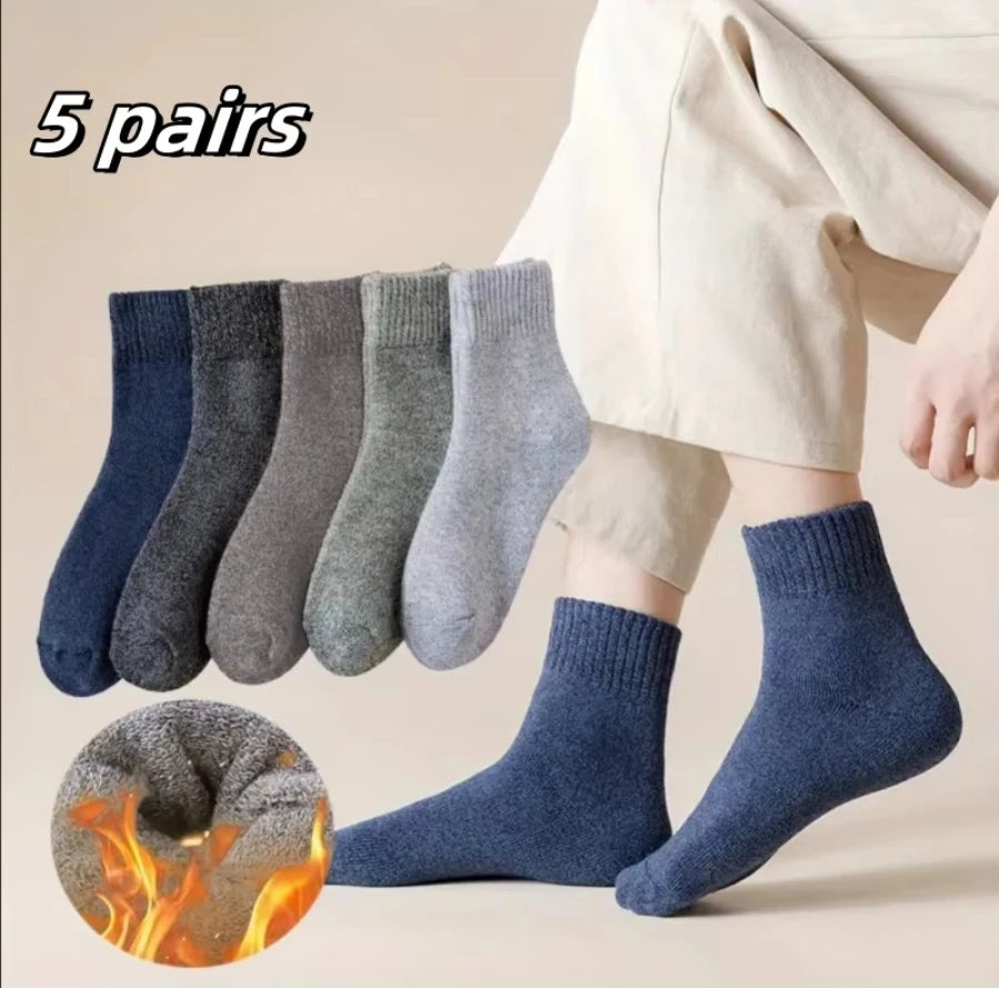 5Pairs Breathable Cotton Sports  Socks