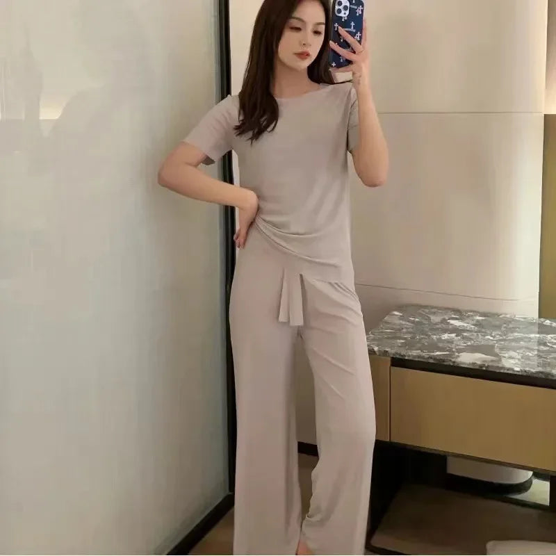 Summer Ice Silk Pajama Set