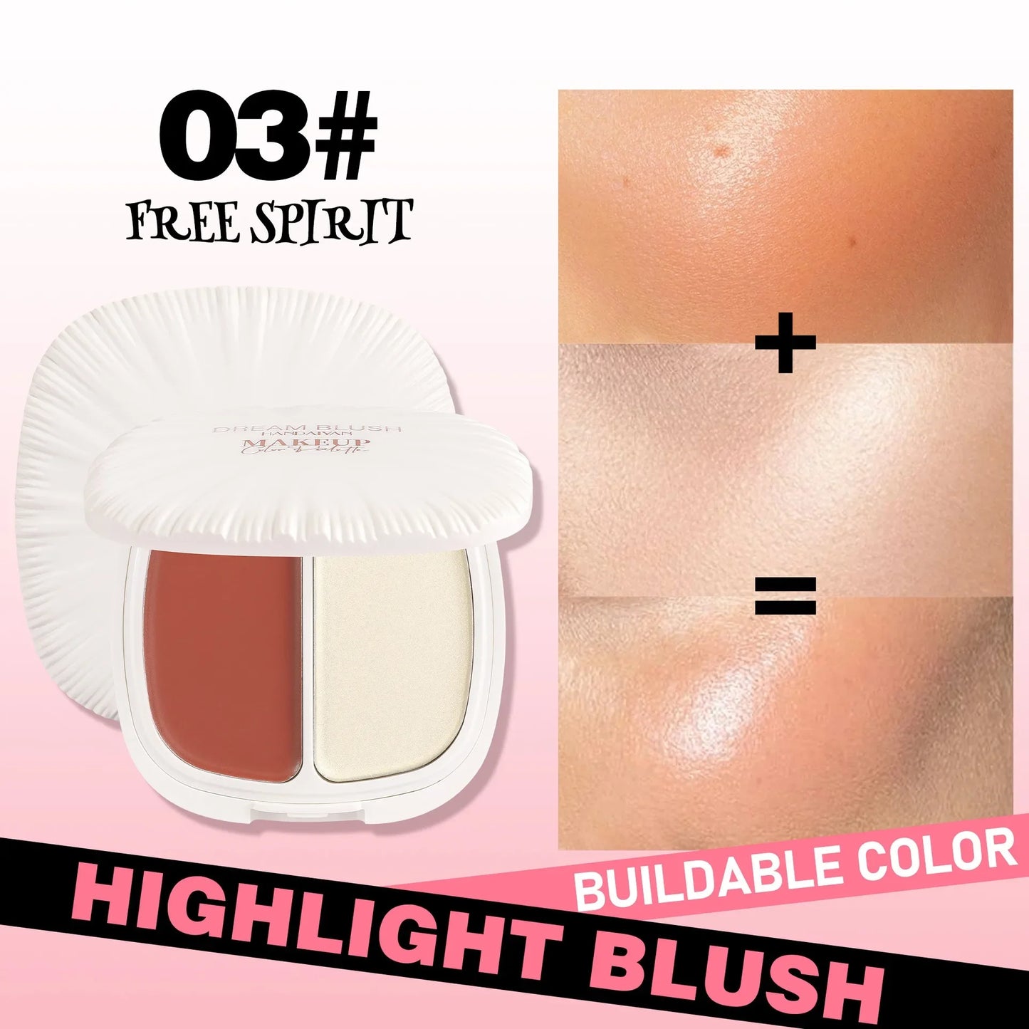 Pearl Highlight Blush Dual Color Contour