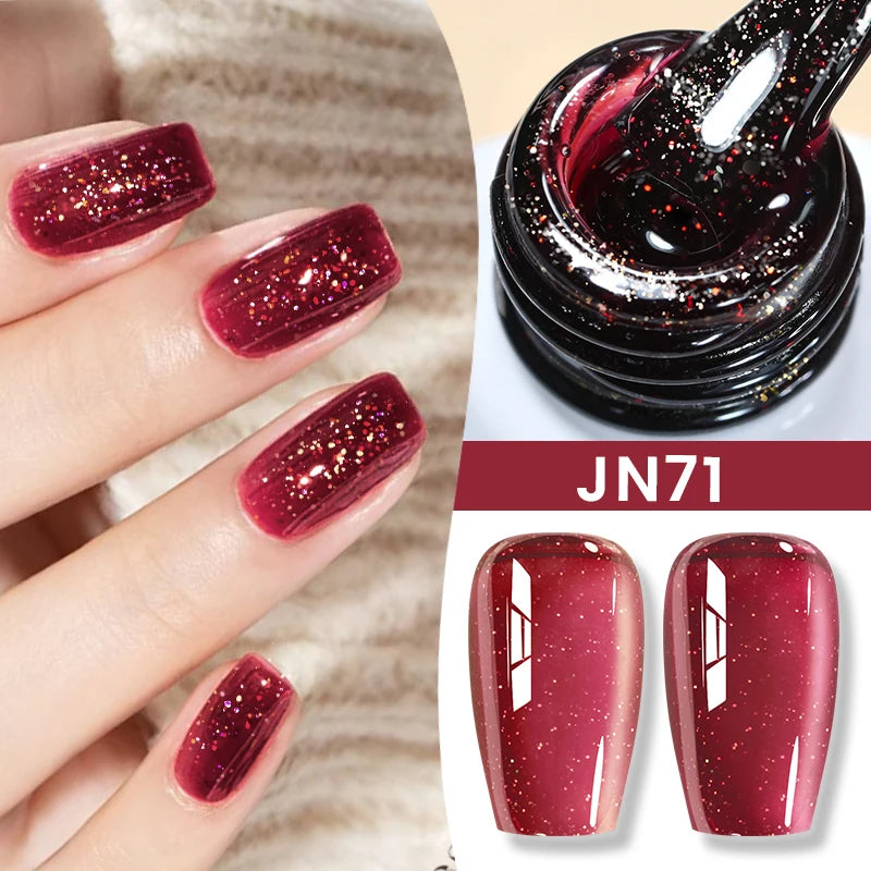 Magnetic Gel Nail Polish Wine Red Series