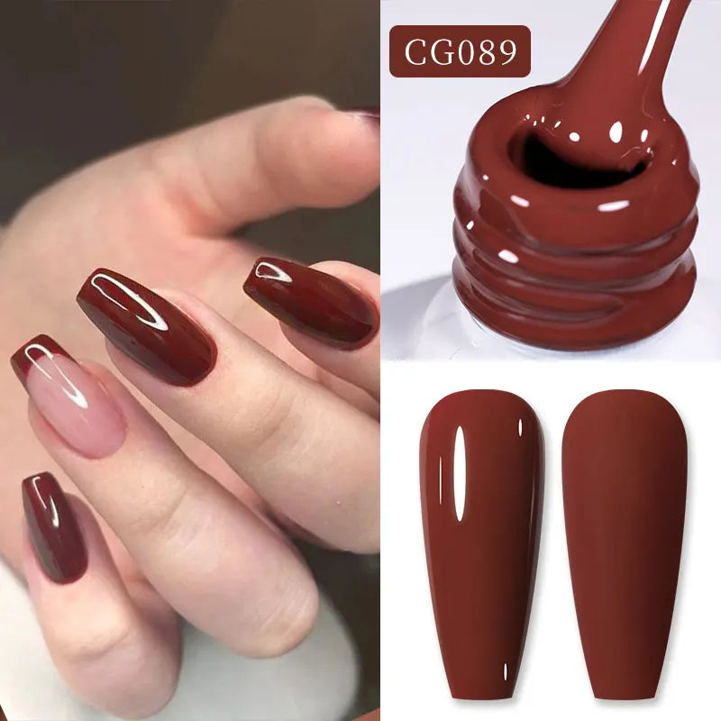 Magnetic Gel Nail Polish Wine Red Series