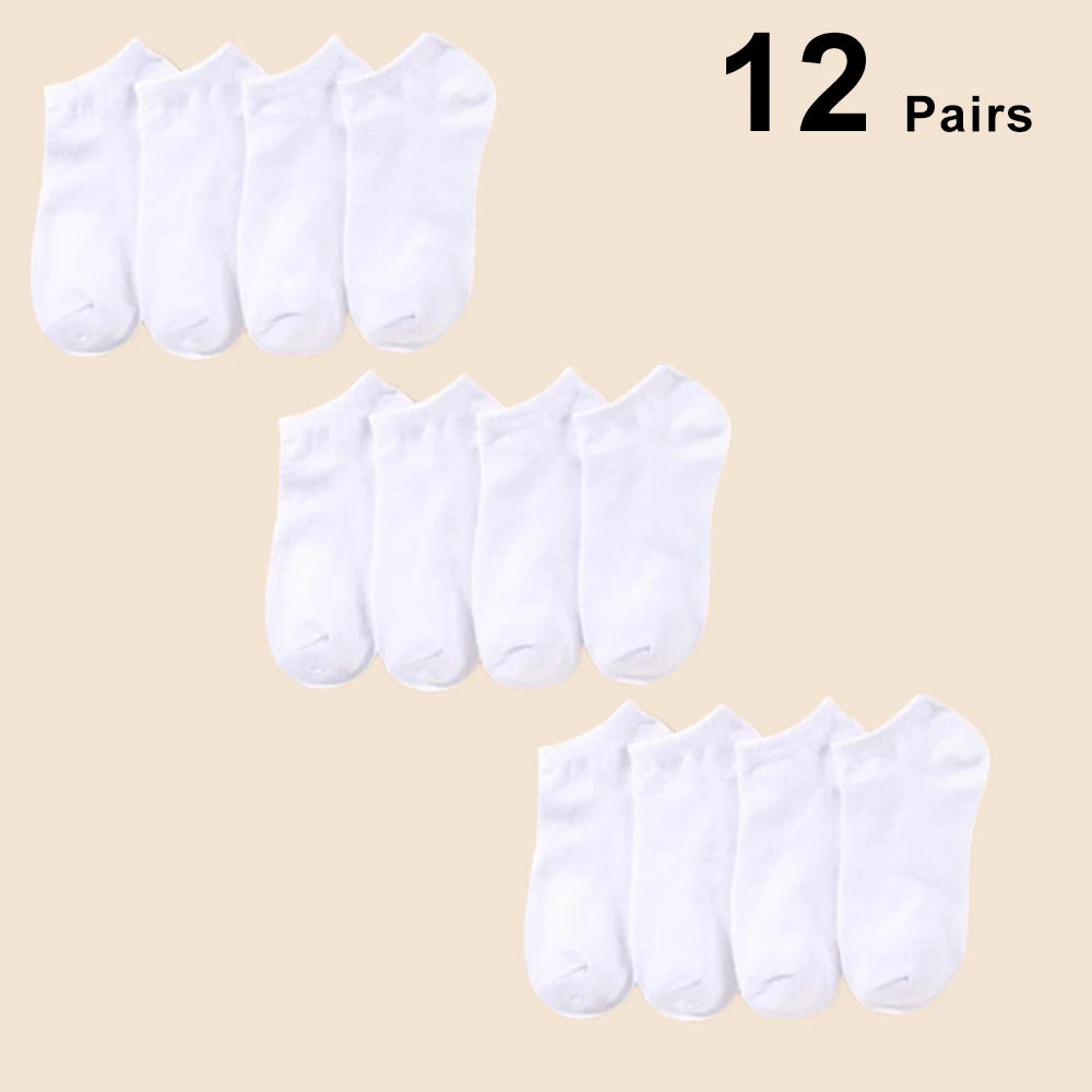 10/12/20 Pairs Men Solid Color  Socks