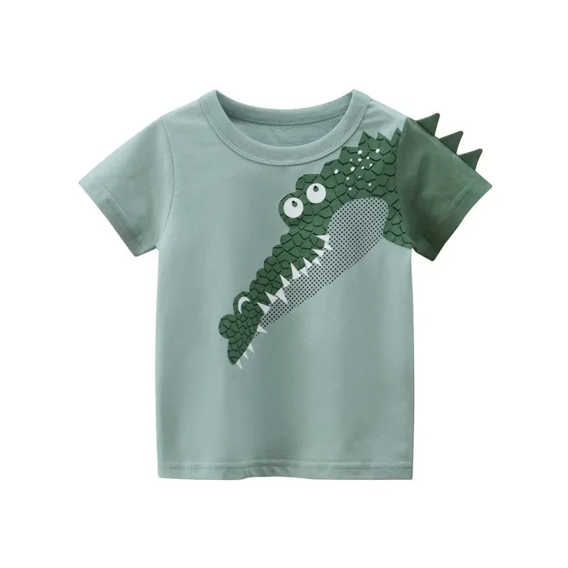 Kids 3D Shark T-Shirt  Short Sleeve