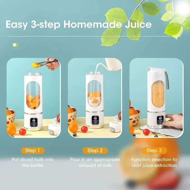 Electric Juicing Portable Wireless Fruit Blender