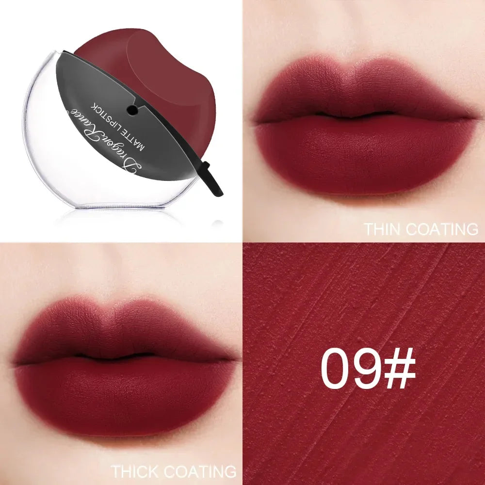 Moisturizing Matte Lipstick -Lip gloss Waterproof non-stick cup