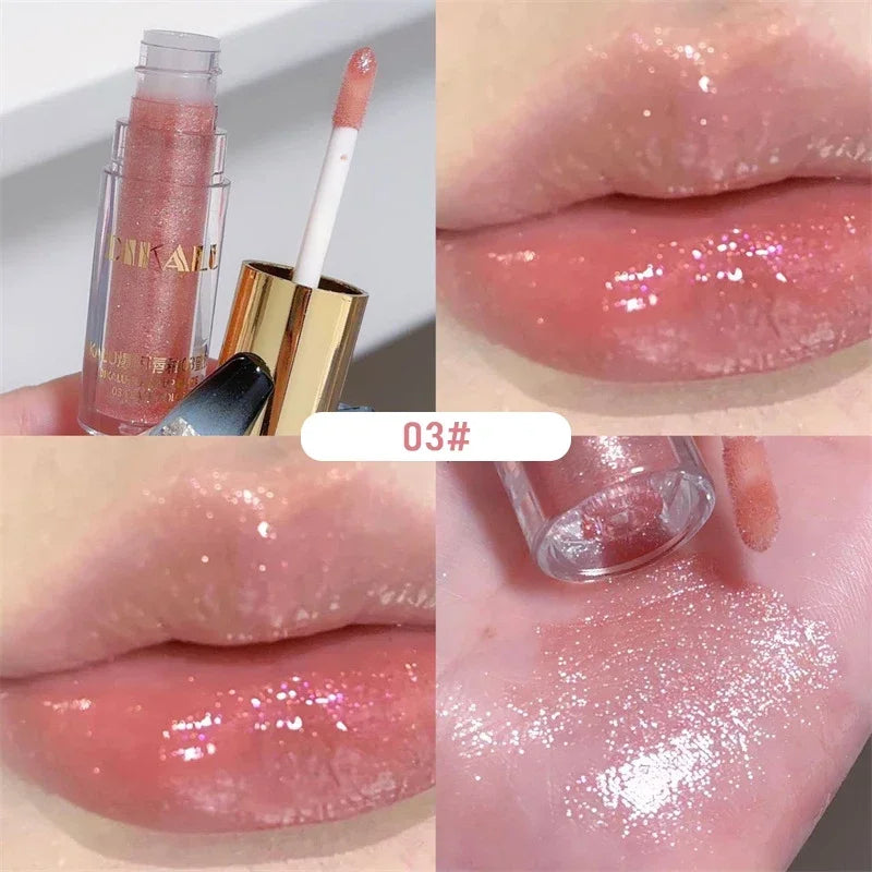 Mirror Pearl Glitter Lip Oil Moisturizing