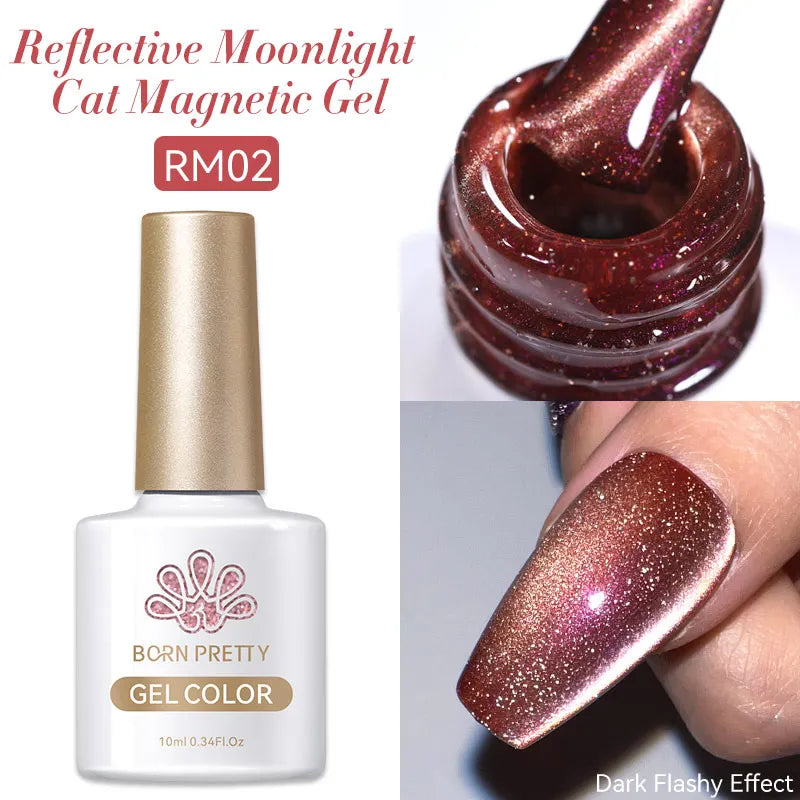 Magnetic Gel Nail Polish Wine Red Series