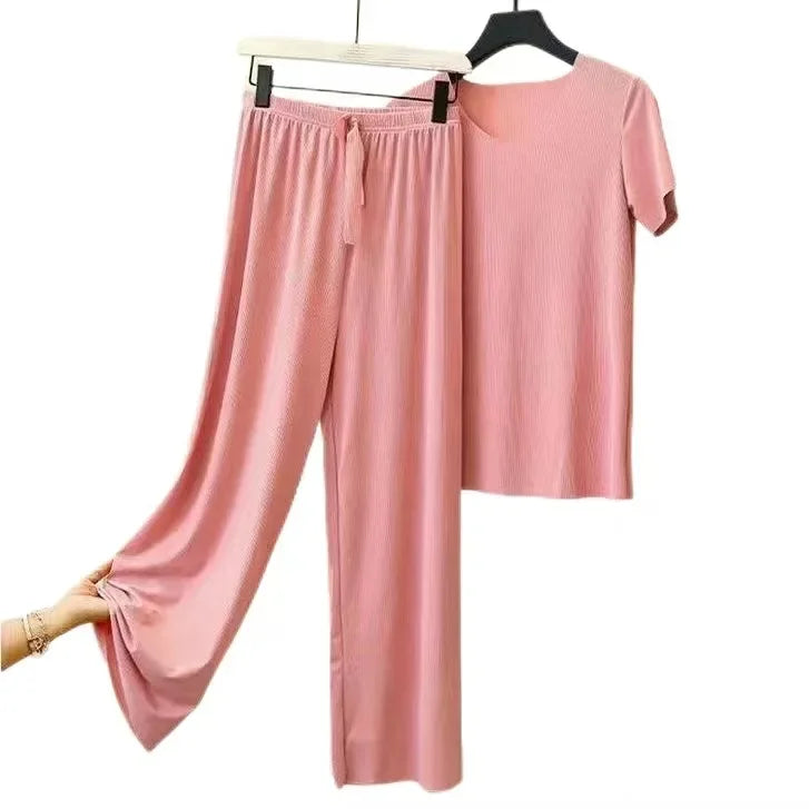 Summer Ice Silk Pajama Set