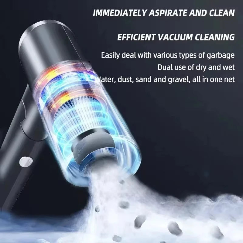 Wireless Vacuum Cleaner 120W 2900000PA High Power Powerful 2 In 1 Wet And Dry