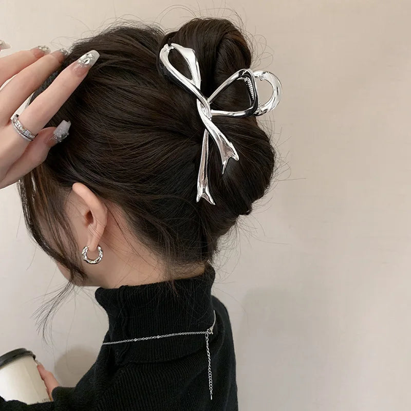 Vintage Ribbon Bow Hair Claws