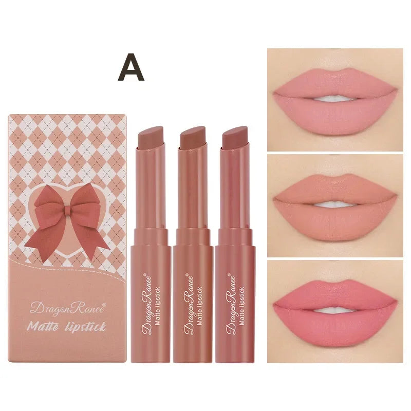 12 Colors Matte Lipstick Nude Pink