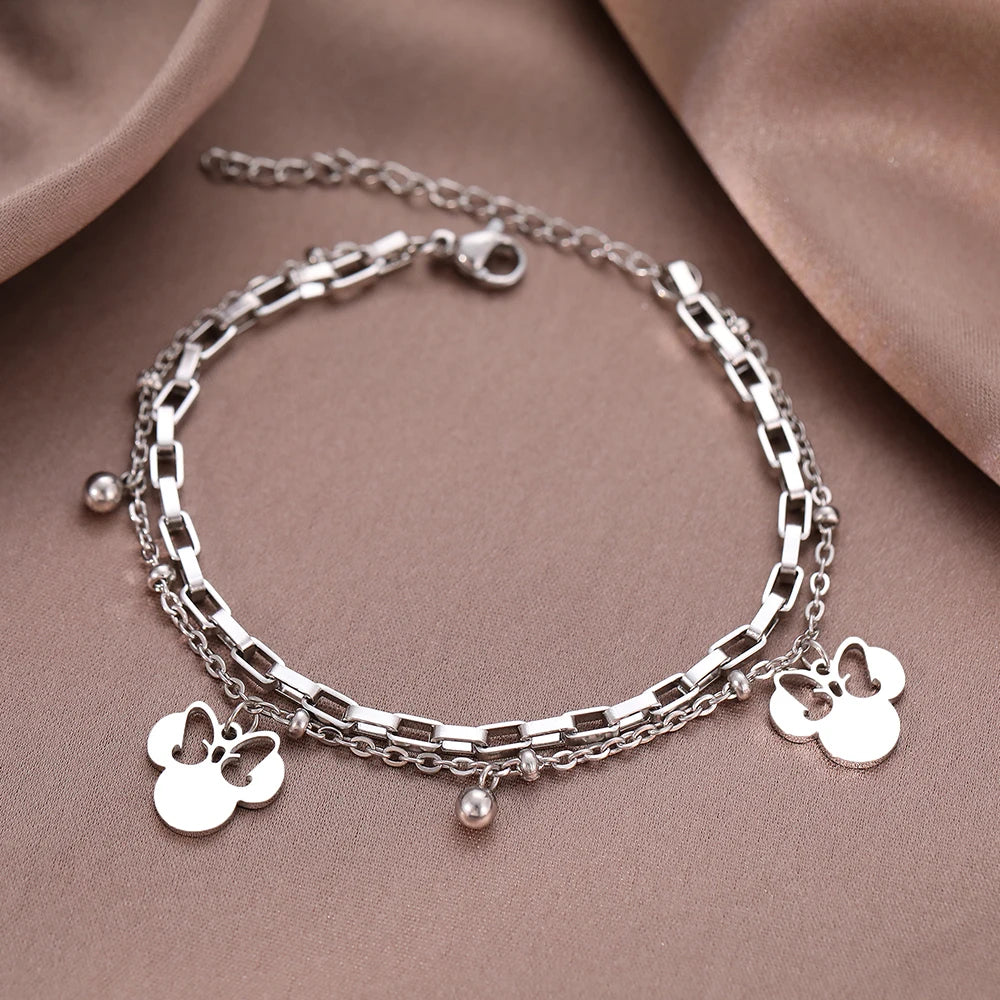 Mini Mouse Stainless Steel Bracelets