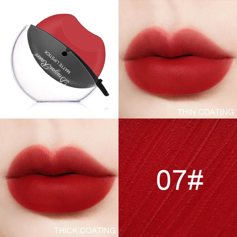 Moisturizing Matte Lipstick -Lip gloss Waterproof non-stick cup