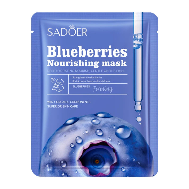 10pcs Fruit Floral Fragrance Face Mask Moisturizing Firming