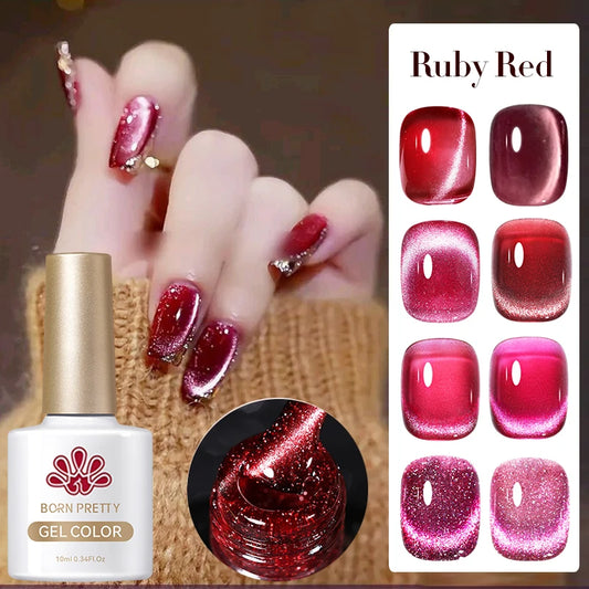 Magnetic Gel Nail Polish Wine Red Series