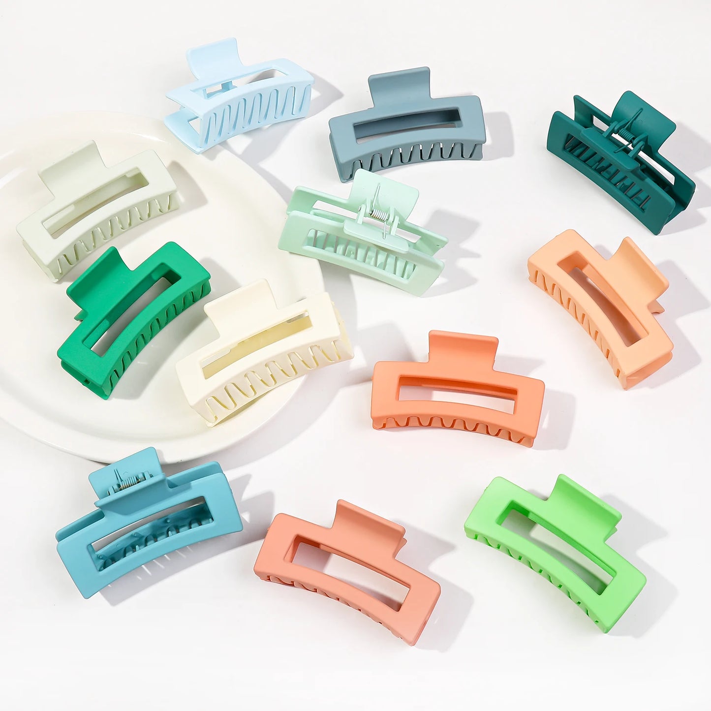 6 Pcs Square Hair Claw Clips