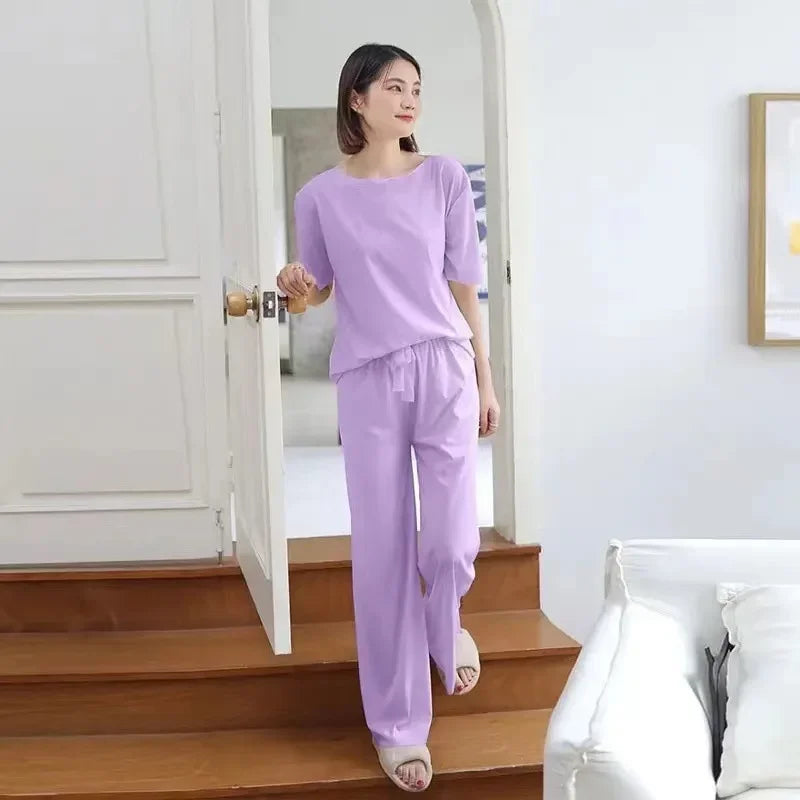 Summer Ice Silk Pajama Set