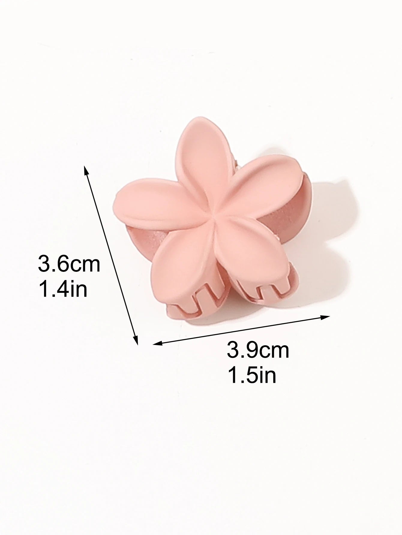 6Pcs 1.5in Neutral Color Flower Claw Clips