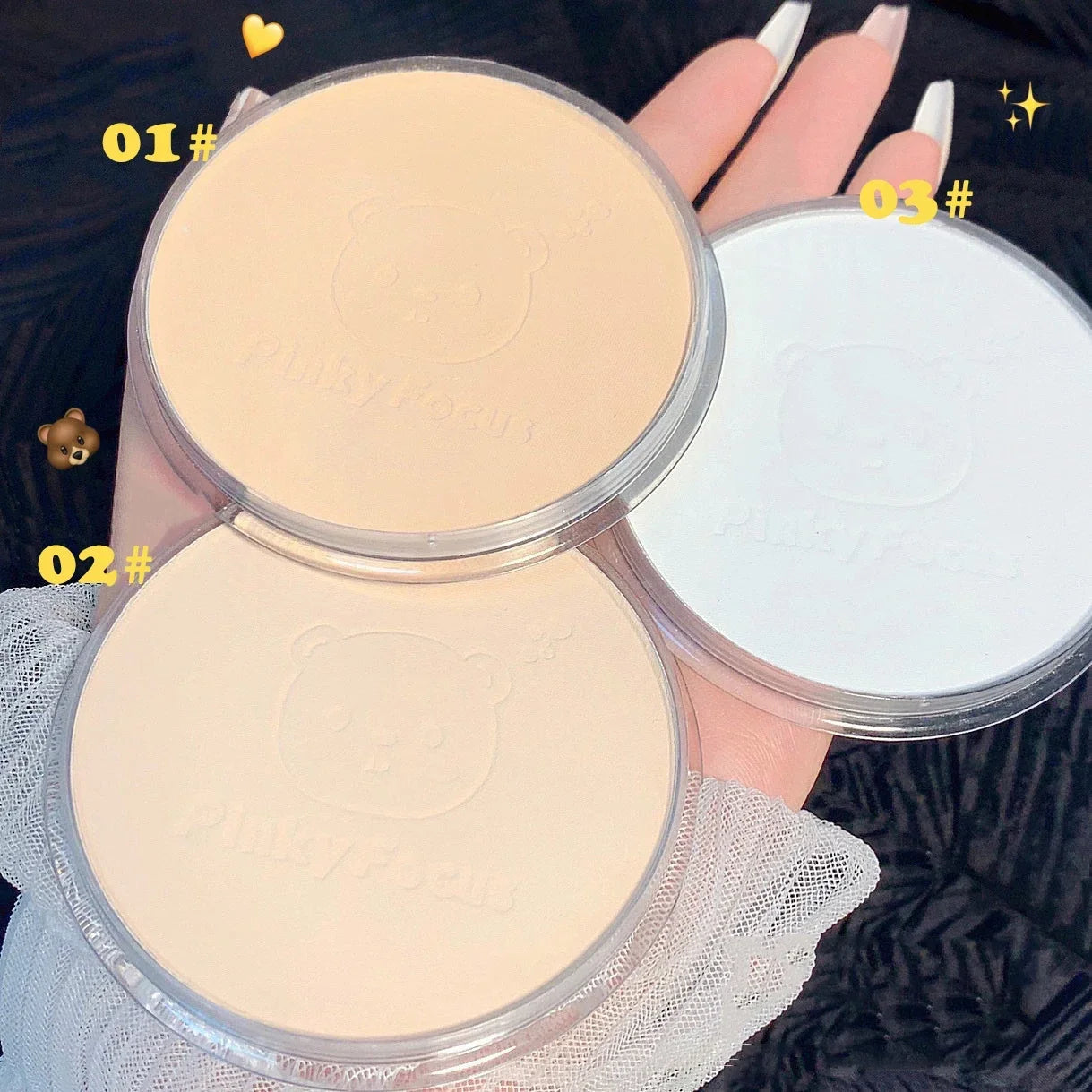 Oil Control Makeup Powder  Moisturizing Brightening Press Powder