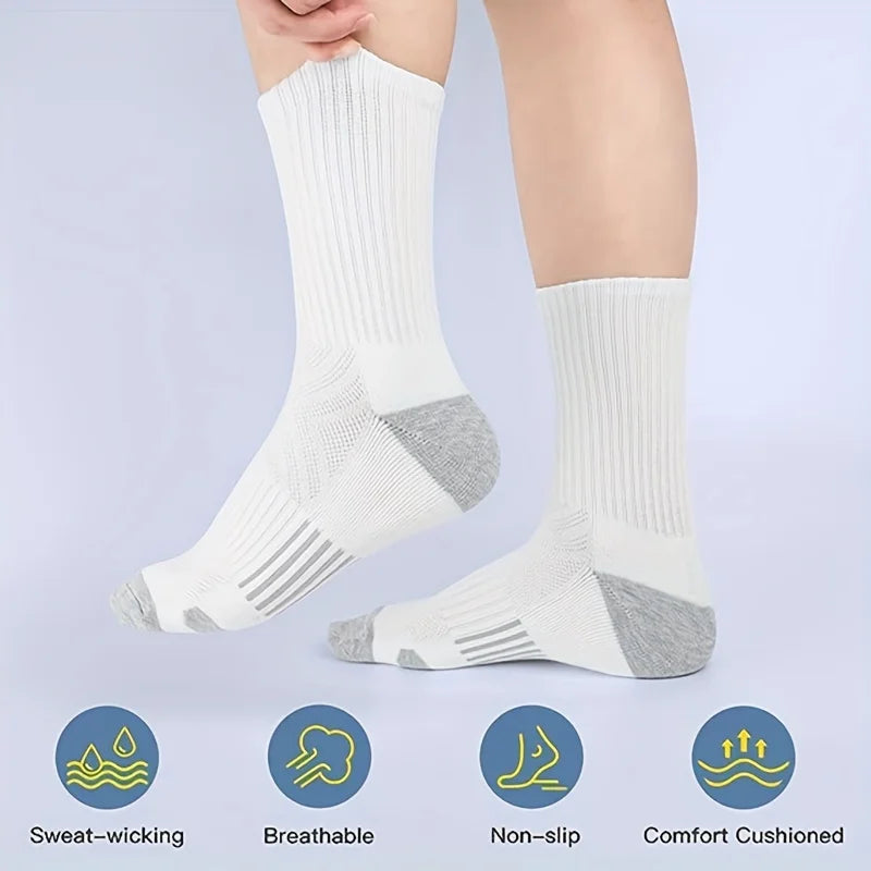 6 Pairs Of Sport Socks Men's Running Socks