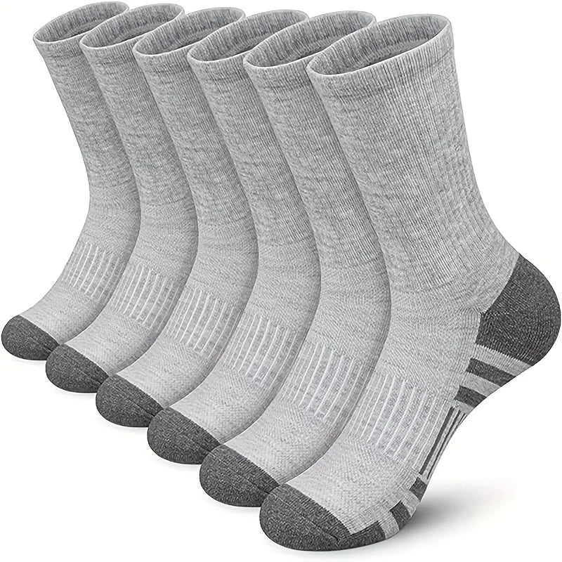 6 Pairs Of Sport Socks Men's Running Socks