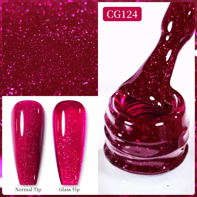 Magnetic Gel Nail Polish Wine Red Series